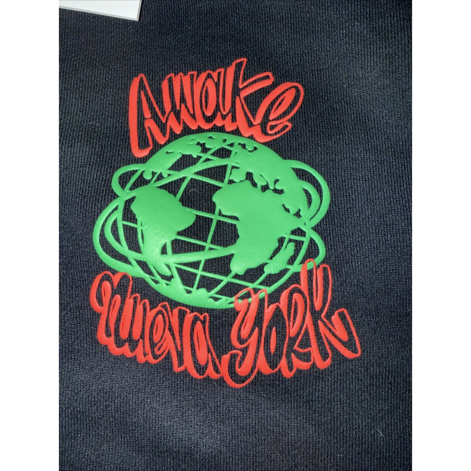 Nwt Awake Ny Globe Raised-Logo Cotton Hoodie Size Small — image 2 of 6